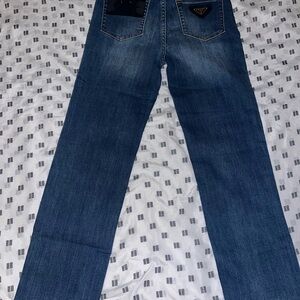 Stylish Prada Blue Straight-Leg Jeans
